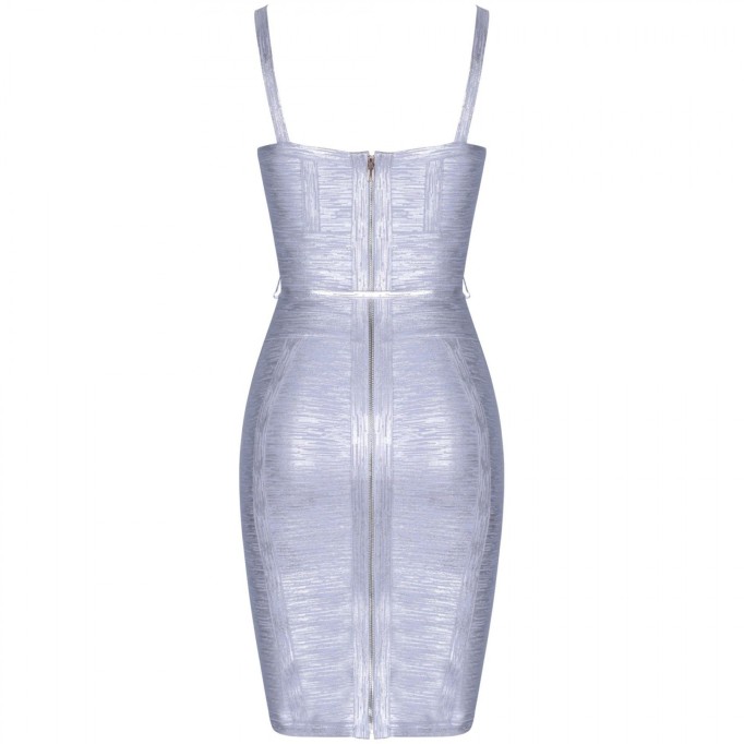 Strappy Sleeveless Lace Up Mini Bandage Dress FDZ003