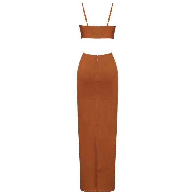 Strappy Exposed Waist Bandage Dress PP19427