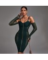 Elegant Strappy Mesh Bandage Dress