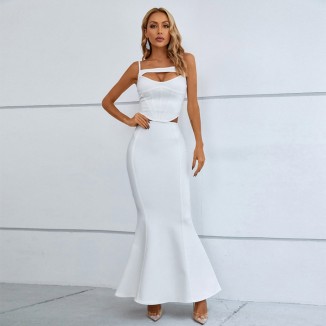 Strappy Sleeveless Hollow out Bandage Set PZC2139