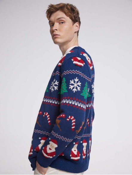 V-neck Christmas Cardigan V-neck Christmas Cardigan