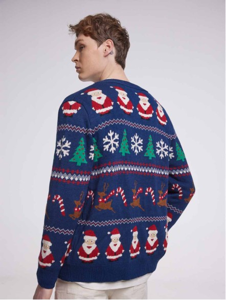 V-neck Christmas Cardigan V-neck Christmas Cardigan