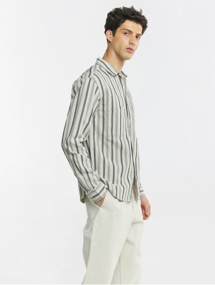Stripe Long Sleeve Cotton Shirt Stripe Long Sleeve Cotton Shirt