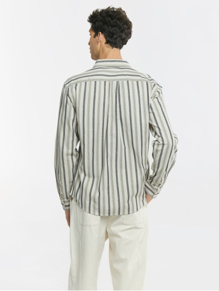 Stripe Long Sleeve Cotton Shirt Stripe Long Sleeve Cotton Shirt