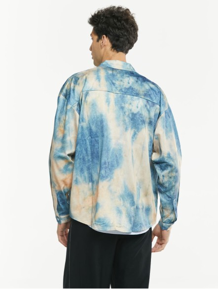 Tie-dye Gradient Long Sleeve Shirt Tie-dye Gradient Long Sleeve Shirt