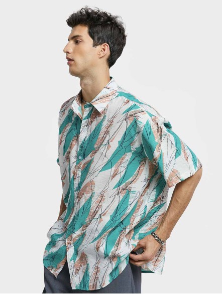 Color Contrast Short-Sleeve Shirt Color Contrast Short-Sleeve Shirt
