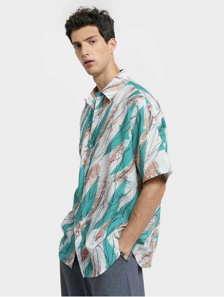 Color Contrast Short-Sleeve Shirt Color Contrast Short-Sleeve Shirt