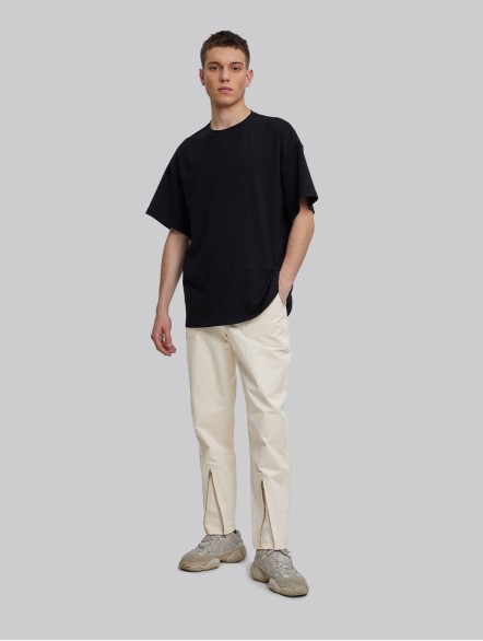 Tapered Pants With Shin Zippers Tapered Pants With Shin Zippers