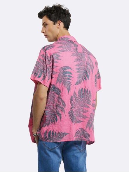 Leaves Printed Pure Cotton Shirt Leaves Printed Pure Cotton Shirt