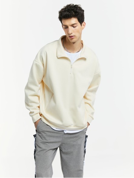 Monochrome Quarter-Zip Sweatshirt Monochrome Quarter-Zip Sweatshirt