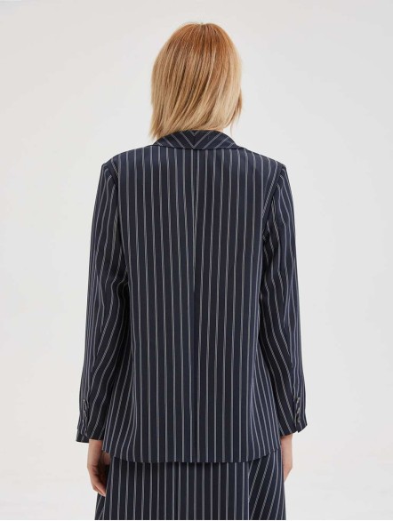 Stripe Asymmetric Blazer Stripe Asymmetric Blazer