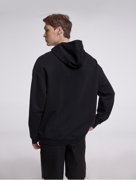 Casual Hoodie With High Neck Casual Hoodie With High Neck