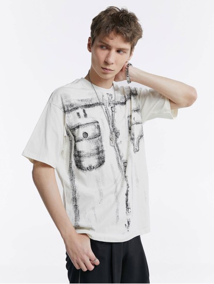 Pure Cotton Printed T-shirt Pure Cotton Printed T-shirt