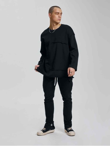 Paneled Long-Sleeve T-shirt Paneled Long-Sleeve T-shirt