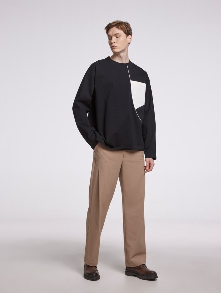 Asymmetric Line Sweatshirt Asymmetric Line Sweatshirt