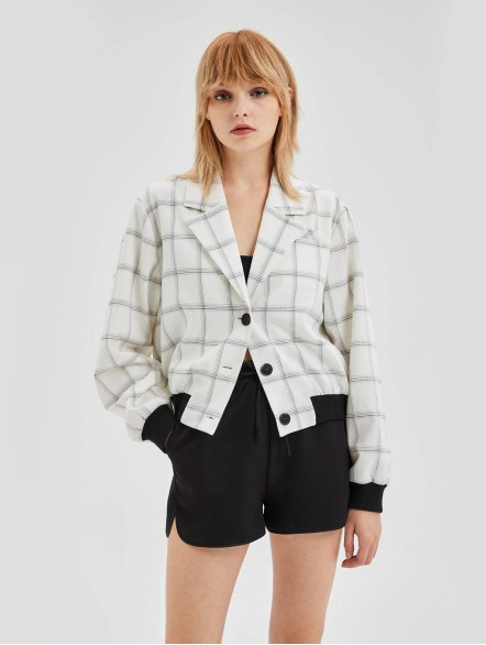 Checkered Relaxed-Fit Jacket Checkered Relaxed-Fit Jacket