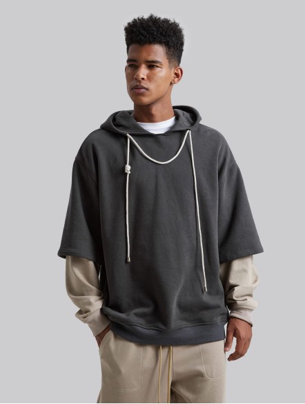Double Layered Cotton Hoodie Double Layered Cotton Hoodie