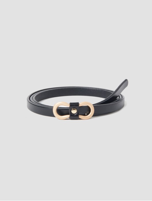 Matte Metal Buckle Belt