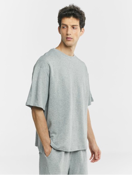 Solid Casual Crewneck Cotton T-shirt Solid Casual Crewneck Cotton T-shirt