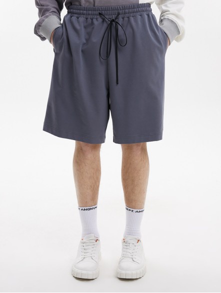 Wide Stretch Waist Basic Jogger Shorts Wide Stretch Waist Basic Jogger Shorts