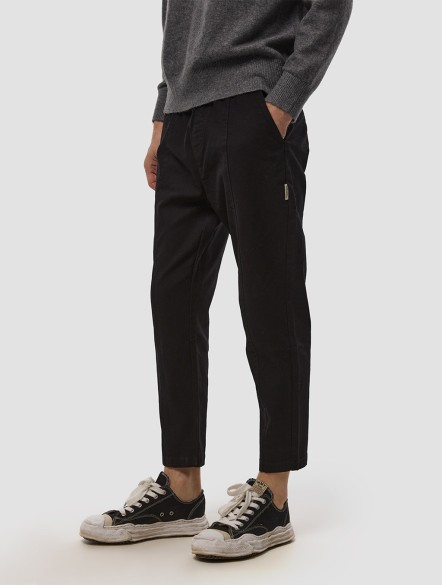 Drawstring Cotton Straight Pants Drawstring Cotton Straight Pants