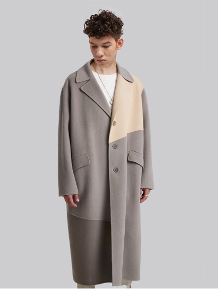 Midi Block Cashmere Coat Midi Block Cashmere Coat