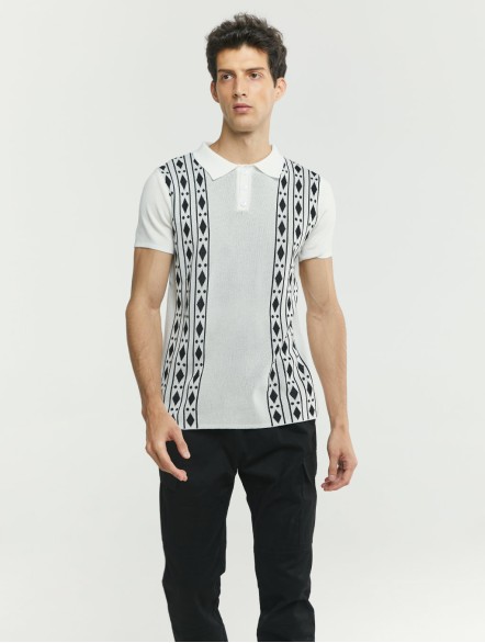 Knit-Jacquard Polo Shirt Knit-Jacquard Polo Shirt