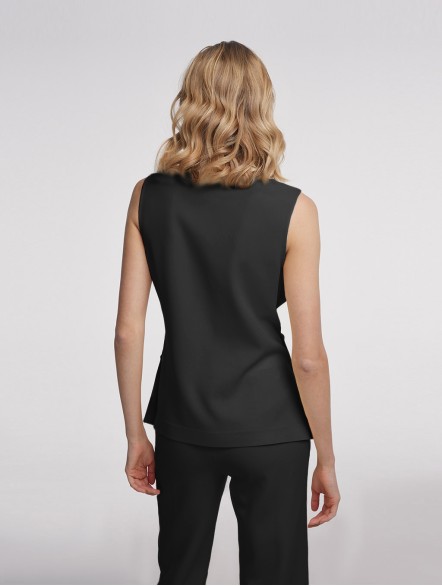 Sleeveless Twist Hollow-out Blazer Sleeveless Twist Hollow-out Blazer