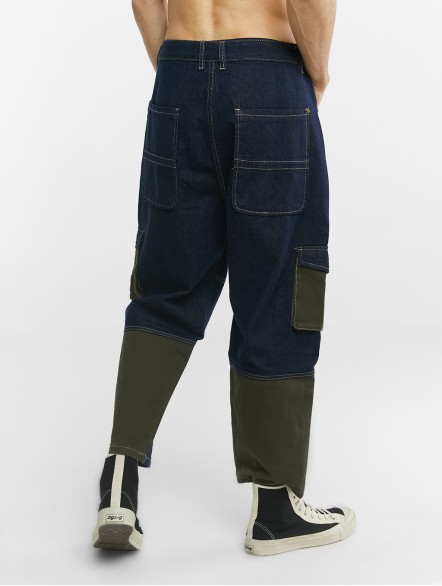 Cropped Denim Cargo Pants Cropped Denim Cargo Pants