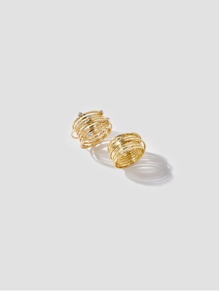 Glaze Spiral Ring Set Glaze Spiral Ring Set