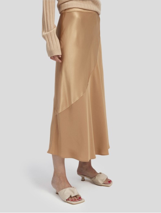 Flared Midi Skirt
