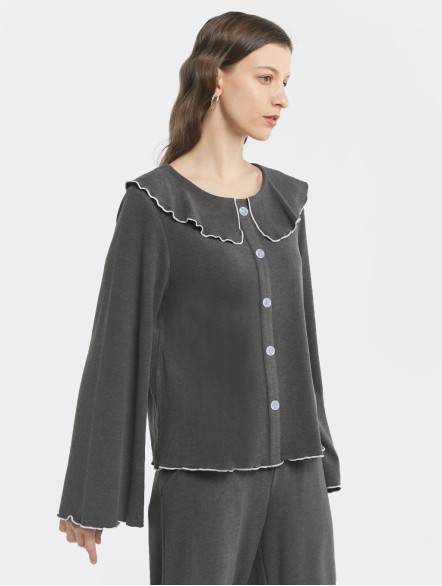 Ruched Pajama Shirt Ruched Pajama Shirt