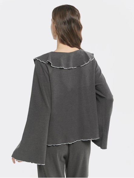 Ruched Pajama Shirt Ruched Pajama Shirt