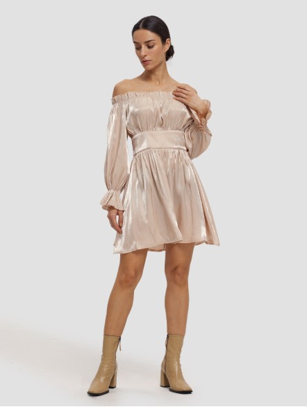 Off-the-shoulder Mini Dress Off-the-shoulder Mini Dress