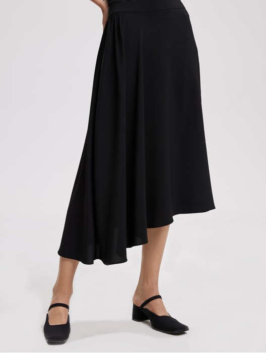 Drapey Asymmetric Skirt