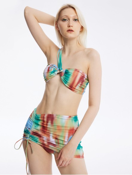Tie-Dyed Three Piece Swmisuit Tie-Dyed Three Piece Swmisuit