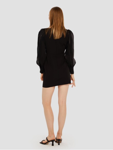 Illusion Cuff Sleeve Dress Illusion Cuff Sleeve Dress