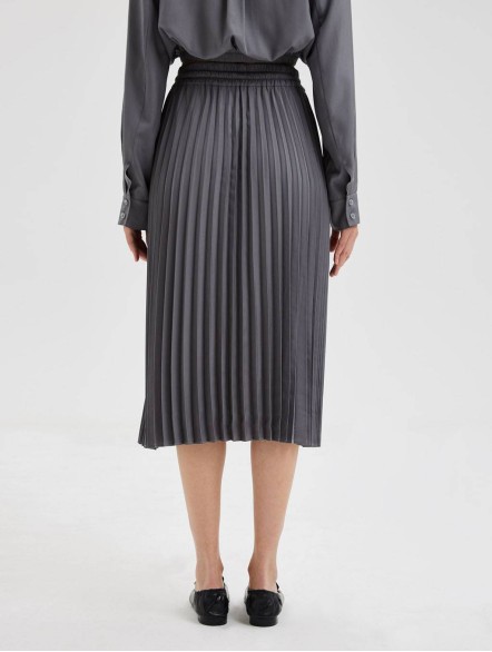 Pleated Mid-Length Skirt Pleated Mid-Length Skirt