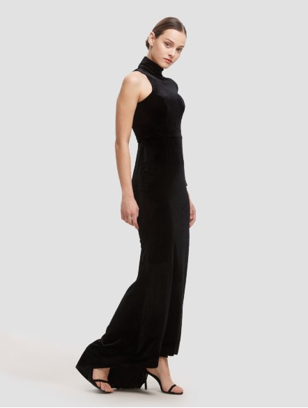 High Neck Velvet Maxi Dress High Neck Velvet Maxi Dress