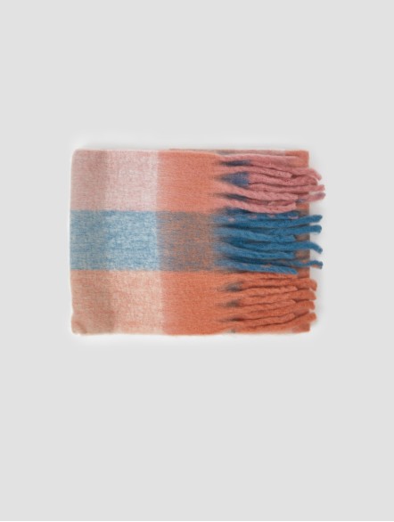 Multicolor Fluffy Fringed Scarf Multicolor Fluffy Fringed Scarf