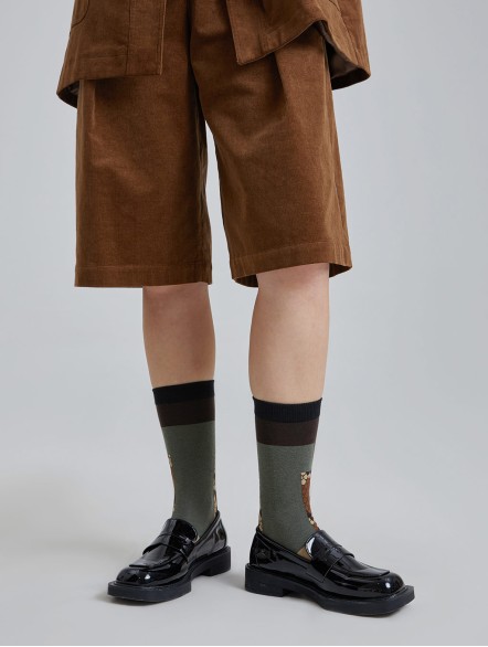 Brown Serpent Pattern Socks Brown Serpent Pattern Socks
