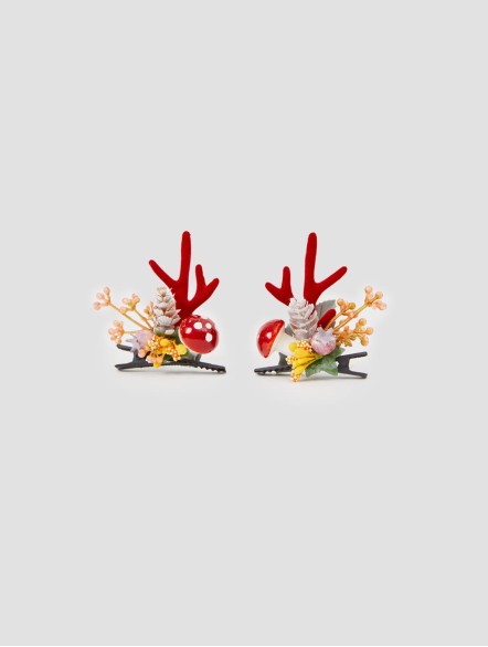 5-Pack Festive Antler Hair Clips 5-Pack Festive Antler Hair Clips