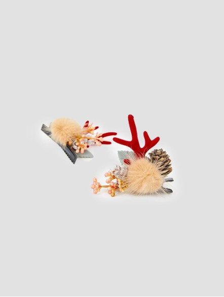 5-Pack Festive Antler Hair Clips 5-Pack Festive Antler Hair Clips