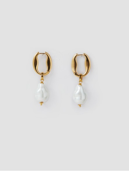 Pearl Oblong Earrings Pearl Oblong Earrings