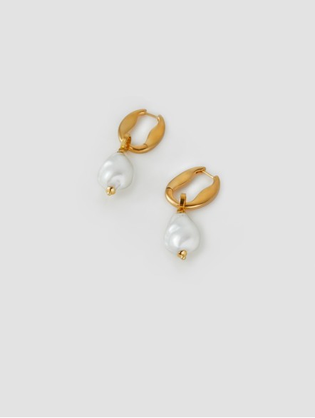 Pearl Oblong Earrings Pearl Oblong Earrings