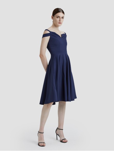 Cutaway Off-The-shoulder Dress Cutaway Off-The-shoulder Dress