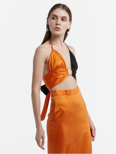 Two-tone Silk Bra Two-tone Silk Bra