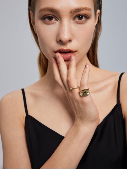 Organic Wave Ring Set Organic Wave Ring Set