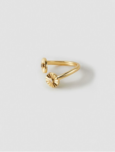 Double Sunflower Ring Double Sunflower Ring