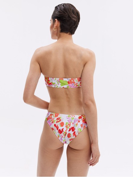 Floral Drawstring Front Swimsuit Floral Drawstring Front Swimsuit